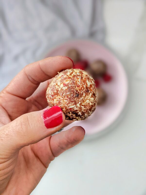 Coconut Raspberry Rough Bliss Balls | 20 x 30g Balls